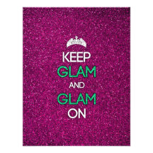 Keep Glam and Glam On Invites