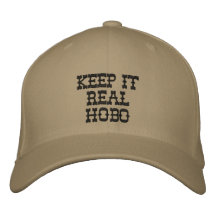 keep it real hobo embroidered hats