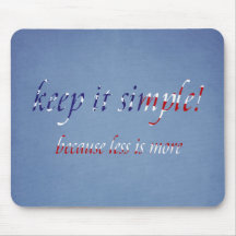 keep it simple mousemats