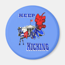 Keep Kicking Anti Republican Anti Romney 2012 Fridge Magnet