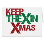 Keep the X in Xmas Card