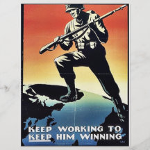 Keep Working To Keep Him Winning Personalized Flyer