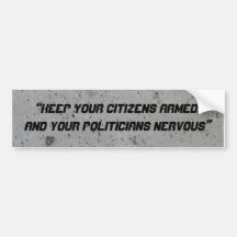 “Keep your Citizens ar... Bumper Stickers
