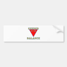 keeper of the balance bumper sticker