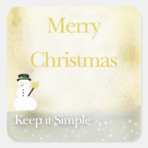 Keeping Christmas simple message Sticker