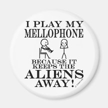 Keeps Aliens Away Mellophone Fridge Magnet