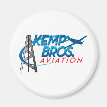 Kemp Bros. Aviation Fridge Magnets