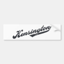 Kensington Bumper Stickers