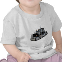 Kenworth w900 Black Truck T-shirt
