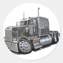 Kenworth w900 Grey Truck Sticker