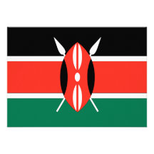 Kenya Flag Personalized Announcement