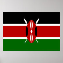 Kenya Flag Print
