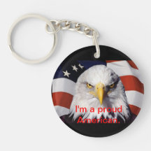 key chain, proud, american, independence day, USA Acrylic Key Chain