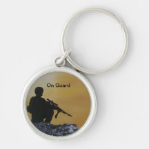 Key Ring "On Guard" Keychains