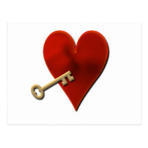 Key to My Heart Postcard
