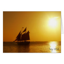 Key West Sunset Card
