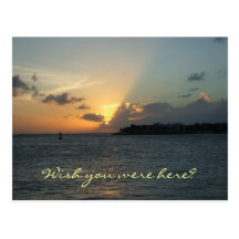 Key West sunset postcard