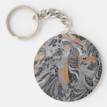 KEYCHAIN - BlackBrownCreamOrange