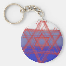keychain red star of david