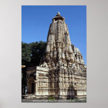Khandariya Temple, Khajuraho, Madhya Pradesh, Indi Poster