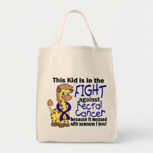 Kid In The Fight Against Rectal Cancer Tote Bags