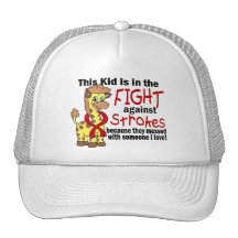 Kid In The Fight Against Strokes Trucker Hat