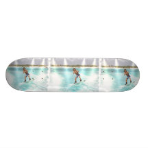 Kid Wakeboarding on a Skateboard