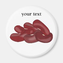Kidney Beans Bean Lover Vegetarian Vegan Magnets