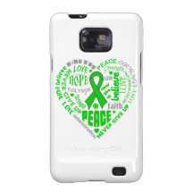 Kidney Cancer Awareness Heart Words Samsung Galaxy SII Cover