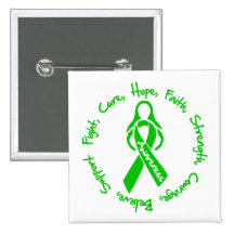 Kidney Cancer Fight Cure Hope Logo Pinback Button