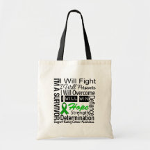Kidney Cancer Fight Persevere Overcome Win Canvas Bag