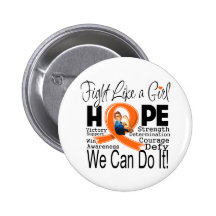 Kidney Cancer Fight We Can Do It Pinback Buttons