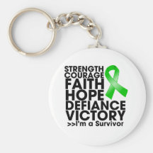 Kidney Cancer Hope Strength Victory 2 Key Chain