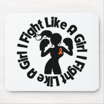 Kidney Cancer I Fight Like A Girl Pose v2 Mouse Pad