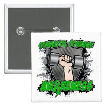 Kidney Cancer Strength Courage Men Buttons
