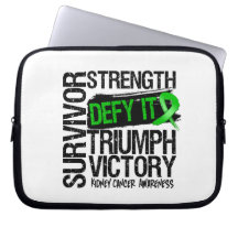 Kidney Cancer Survivor Defy It v2 Computer Sleeve