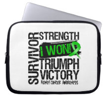 Kidney Cancer Survivor I Won v2 Laptop Computer Sleeve
