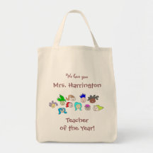 Kids Art, Personalised "Teacher of the Year" Bag