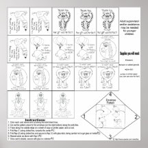 Kids Birthday and Thank you cards to be coloured Poster