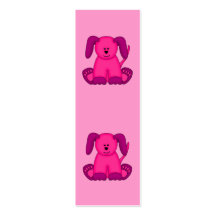 Kid's Bookmark Girls Puppy Dogs Business Card Template