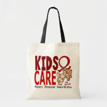 Kids Care 1 Heart Disease Tote Bag