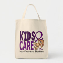Kids Care 1 Leiomyosarcoma Canvas Bags