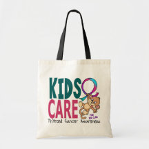 Kids Care 1 Thyroid Cancer Canvas Bag
