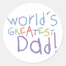 Kids Greatest Dad Sticker