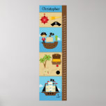 Kids Growth Chart - Pirates Print