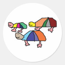 Kids Painting Round Sticker