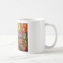Kids Raking Leaves Coffee Mug