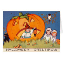Kids Vintage Halloween Card