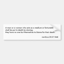 Kill Fortunetellers Bumper Stickers