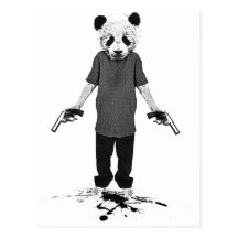 Killer panda post cards